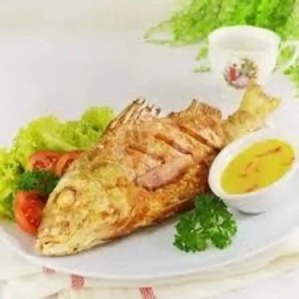 ikan kakap goreng kering | Bandar 888 Sea food Nasi Uduk