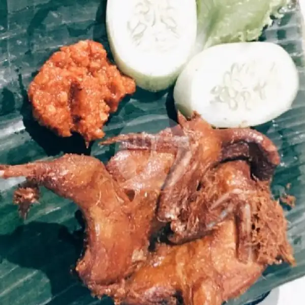 Burung Puyuh Tulang Lunak Goreng Sambal Jontor + Nasi | Lucky Kitchen, Meruyung