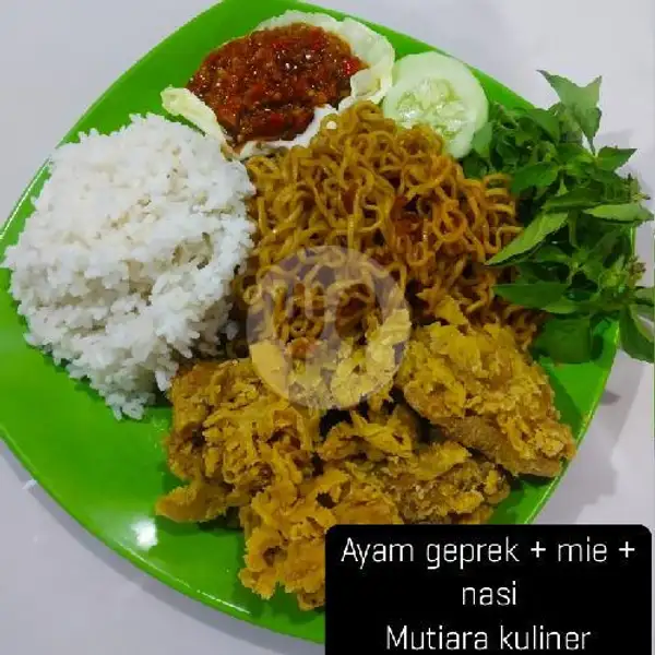 Ayam Geprek + Mie + Nasi | Mutiara Kuliner, Mayangan