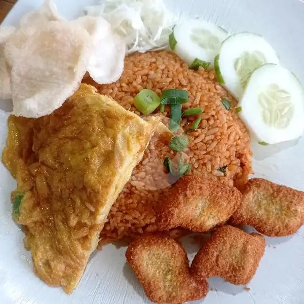 Nasi Goreng Padang Nugget Ayam + Telur | Ayam Penyet Uda Hen, Perum Villamas