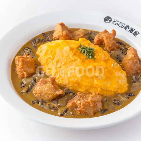 Fried Chicken & Mushroom Omelette Curry | Curry House Coco Ichibanya, Grand Indonesia