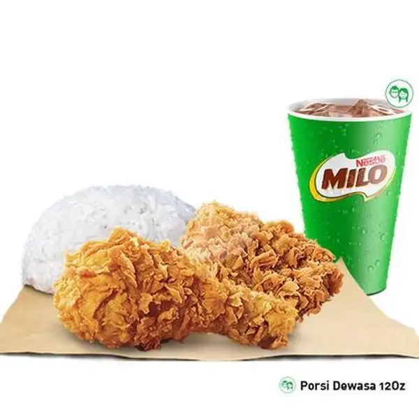 Paket 2 Pc Ayam + Milo | Burger King, Level 21 Mall