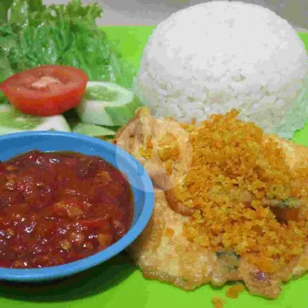 Paket Ngirit (Nasi Telur Dadar Kremes) | Ayam Kremes Zeeana, Langensari Lama