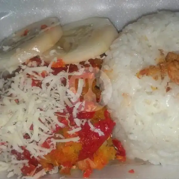 Nasi Ayam Geprek Keju 3R9(nasi+ayam+sambel+keju+krupuk) | Warung 3R9, Kendangsari