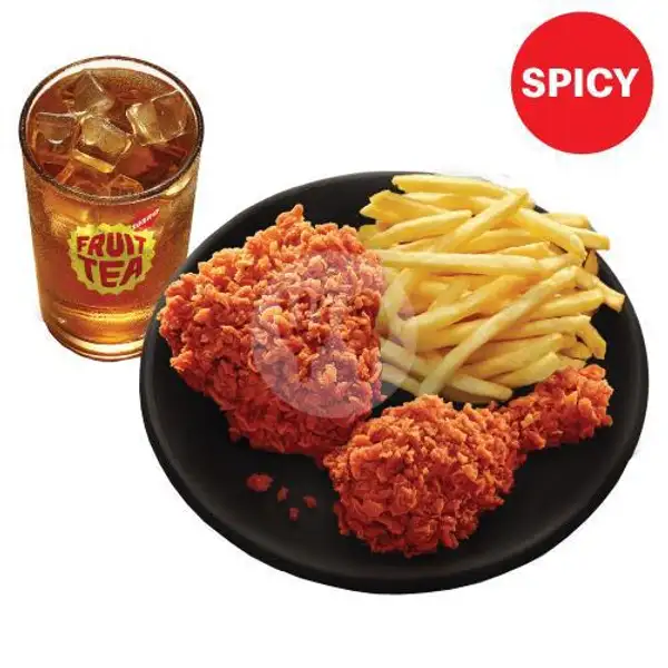 PaNas 2  Spicy with Fries, Medium | McDonald's, Bumi Serpong Damai