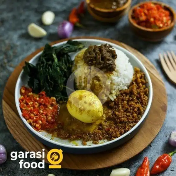 Nasi Padang Telur Gulai | GarasiFood 096 Nasi Padang