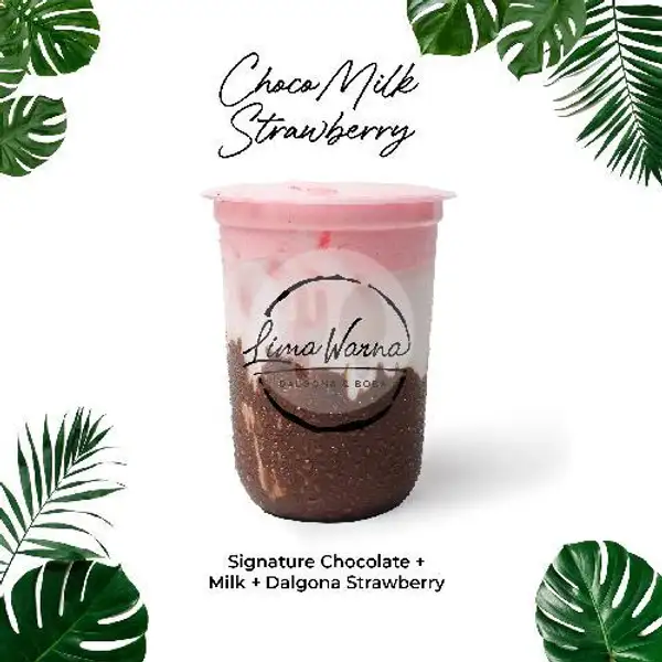 ChocoMilk Strawberry | Lima Warna Dalgona Dan Boba Kopi, Raya Cilimus