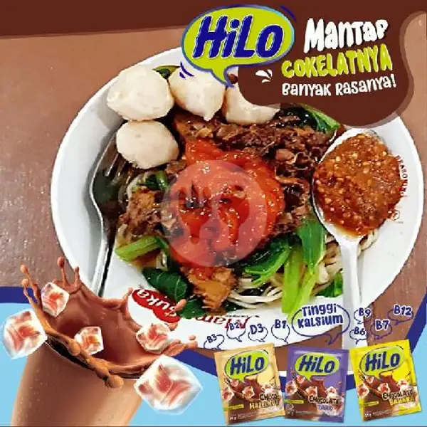Paket Hemat Mie Ayam Bakso+ Es Susu Hilo | Nasi Tempong Lina, Denpasar
