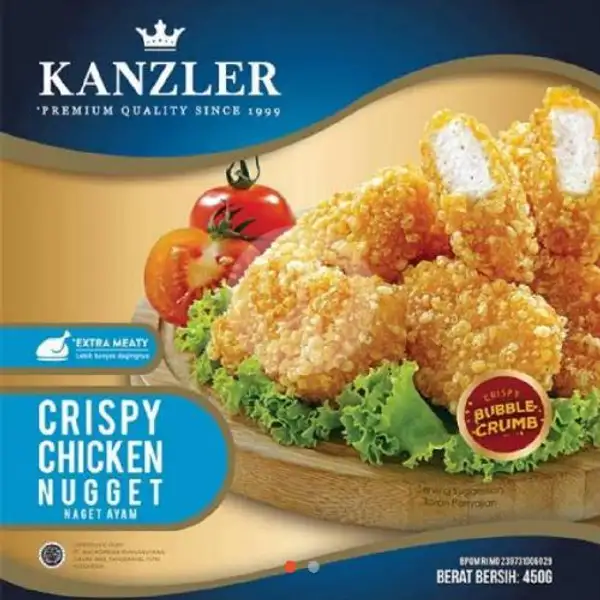 Kanzler Chrispy Chicken Nuget 450 Gr | Frozen Food, Empek-Empek & Lalapan Huma, Pakis