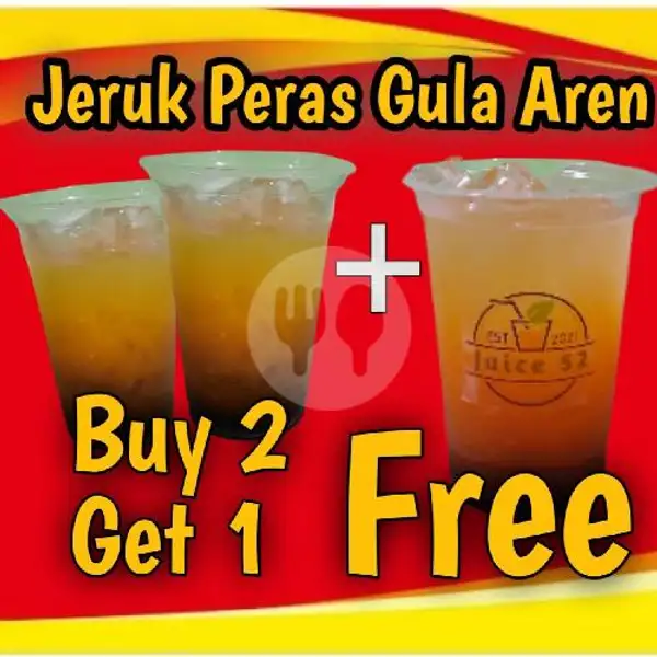 Jeruk Peras Gula Aren (Promo Buy 2 Get 1 Free) | Juice 52