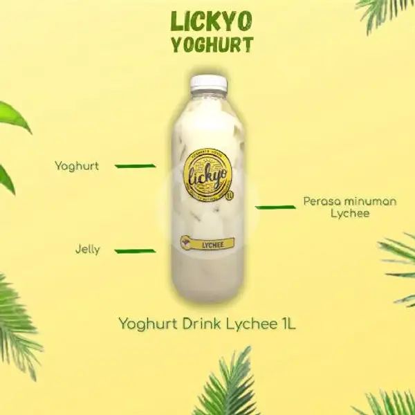 Yoghurt Drink Lychee 1L | LickYo Creamy Yoghurt, Reog