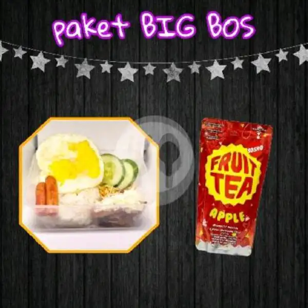 Paket Big Bos + Fruit tea (Box 1000ml) | Bim's Katsu, Bagong Ginayan