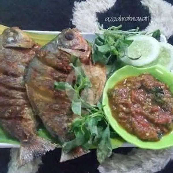 Bawal Goreng Lalapan ( Tanpa Nasi ) | Naufalita Resto & Cake, Jekan Raya