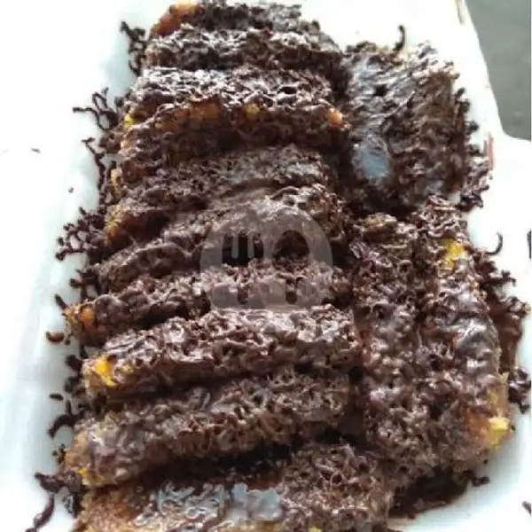 Pisang bakar Coklat lumer | Salad Buah dan Mozzarella Corn Tenda Biru, Padang Timur