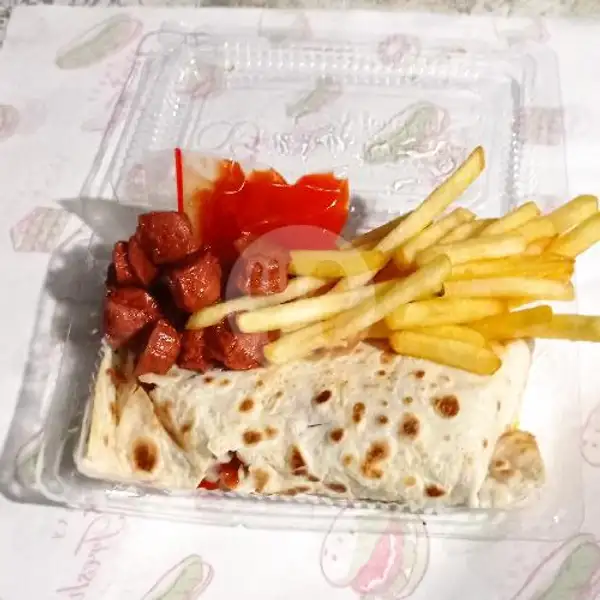 Kebab Sama Kentang Sama Sosis Campur | Kaila Kebab, Tiban