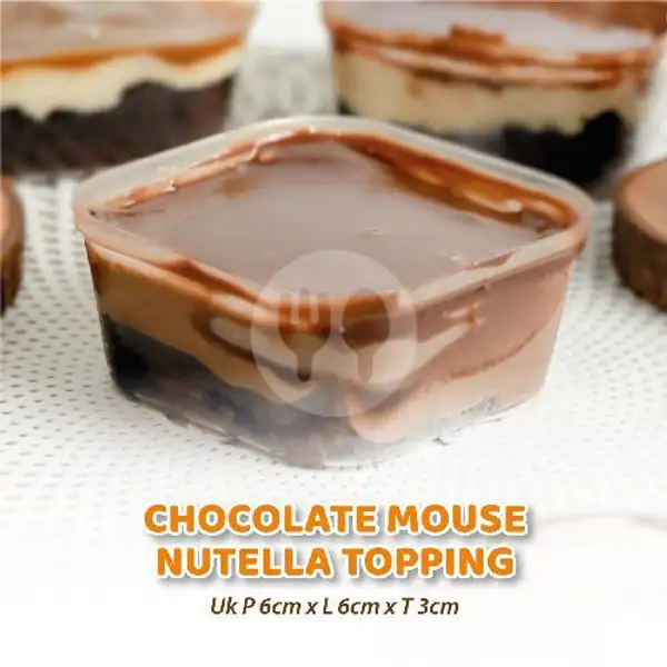 Personal Chocolate Mousse Nutella Brownies Dessert Box | Vanila cake