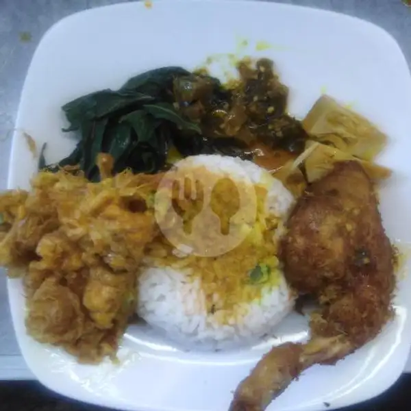 Nasi Ayam +telor Dadar/telor Balado Komplit | Masakan Padang Doa Mande