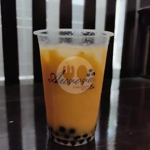 Thai Tea Boba Reguler | Milkshake Boba & Snack Aurora
