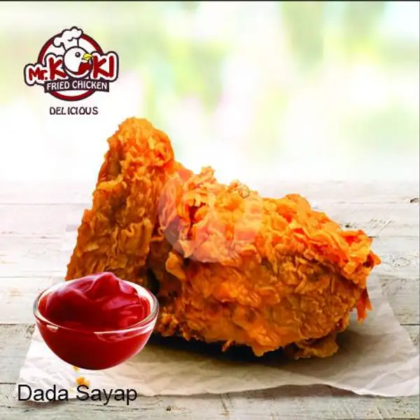 Ayam Dada Sayap | Mr Koki Fried Chicken, Bukit Kecil
