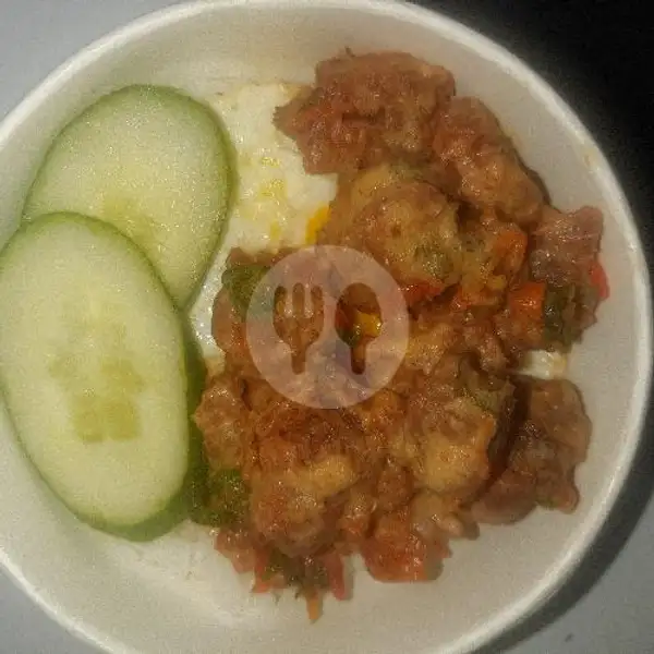 Spicy Salted Egg Rice Bowl | Mon Kitchen (Bakery & Cafe), Batam Center