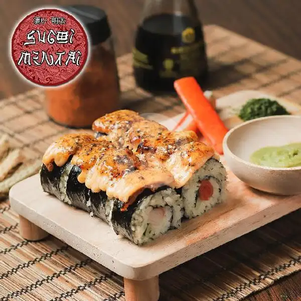 Sushi Salmon Mentai Roll | Sugoi Mentai, Senapelan