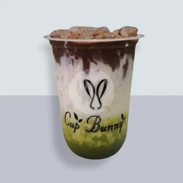 Milk Greentea Extra Chocolate | Cup Bunny