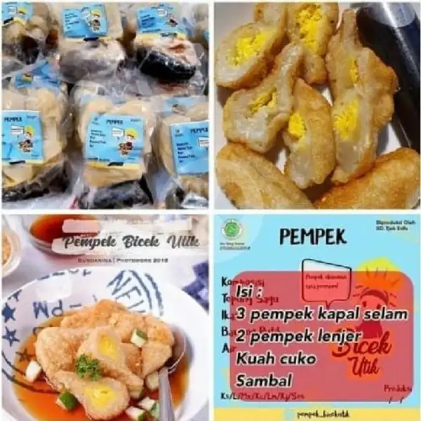 Pempek Bicek Utik (kemasan vakum frozen) | Maryam Frozen Food, Sidotopo Wetan Mulia