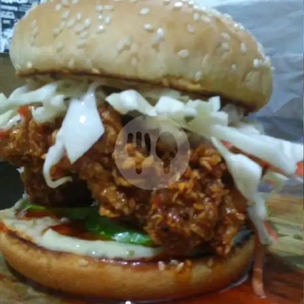 Chicken Chilli Burger | Kabitha Food, Surapati
