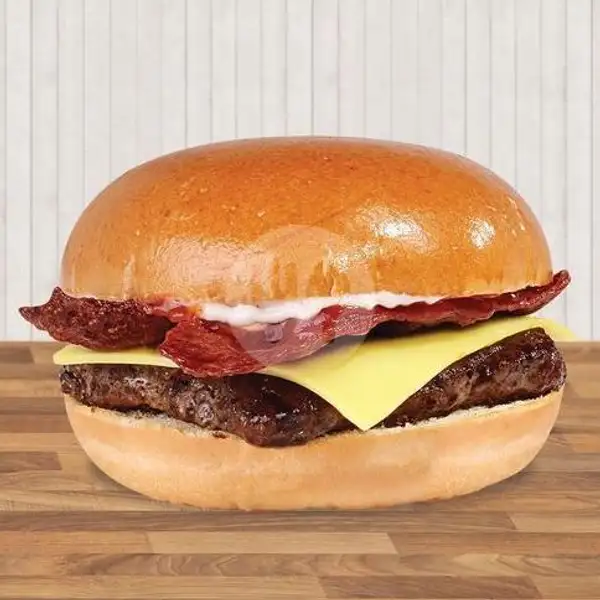 Single Stacker Burger Ala Carte | Wendy's, Transmart Pekalongan