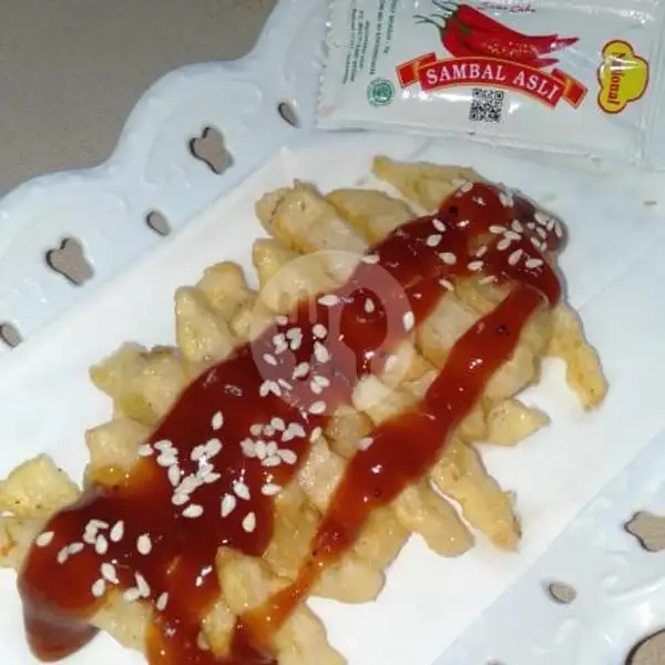 French Fries Saus BBQ | Tahu Krispi Bento, Kentang Goreng Dan Snack, Imogiri Timur
