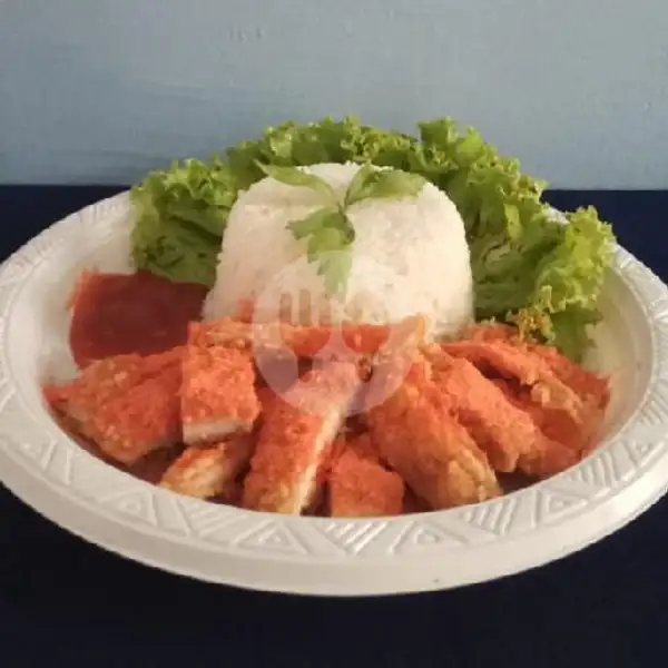 Ayam Fillet Crunchy + Nasi (M) | Ayam Fillet Crunchy By Briliant Food