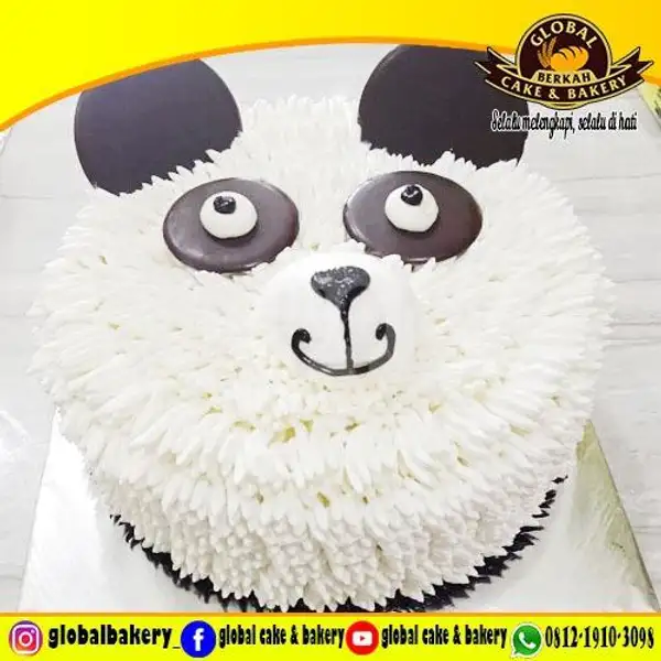 Black Forest Panda (BF 3D 64) UK 18x18 | Global Cake & Bakery,  Jagakarsa
