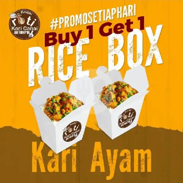 Rice Box Milenial Kari Ayam Buy 1 Get 1 | Kedai Roti Kari Canai Wenakpol, Serpong