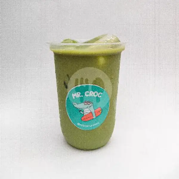 Greentea latte | Mr Croc Antapani (thai tea, greentea, milk tea, kopi)