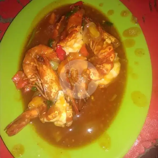 Udang Saus Padang | Riana Jaya Sea Food 18 Ayam Kremes, Lingkar Utara
