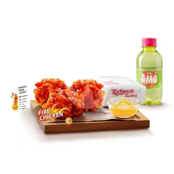 Combo AMO 3 Fire Chicken Bites | Richeese Factory, Pajajaran