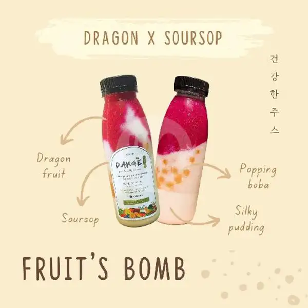 Dragon x Soursop | Healthy Culinary Bandung DAKGE : Jus Buah, Smoothies, Mandu
