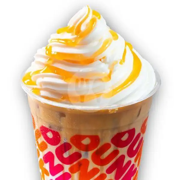 Iced  cafe latte hazelnut  (ukuran M) | Dunkin' Donuts, Teuku Umar