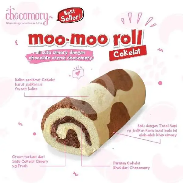 Cimory Chocomory Moo Moo Roll Coklat | Aghniya Store