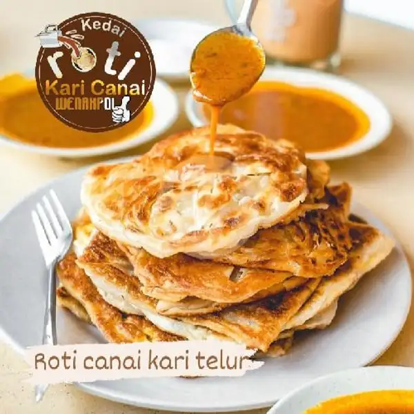 Roti Canai Special Kari Telur | Kedai Roti Kari Canai Wenakpol, Serpong