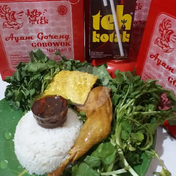 Nasi Ayam Tempe Teh Kotak | Ayam Gorowok Asep Tiyen, Murni 3