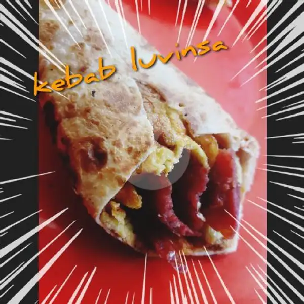 Kebab Londo (kebab Beef Dan Telur Dadar) | Kebab Dan Sosis Bakar Luvinsa, Sememi Jaya