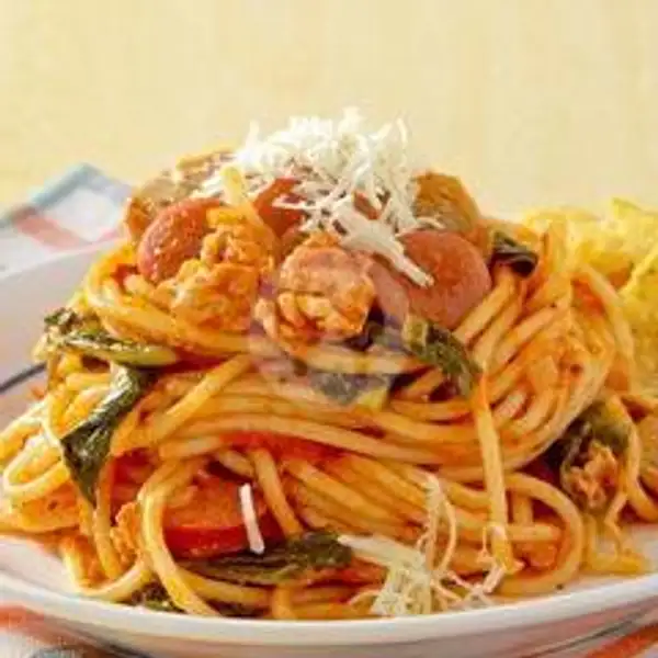 Spaghetti Bolognese Spesial | Cafe Dede Hamizan, Kayu Manis Utara