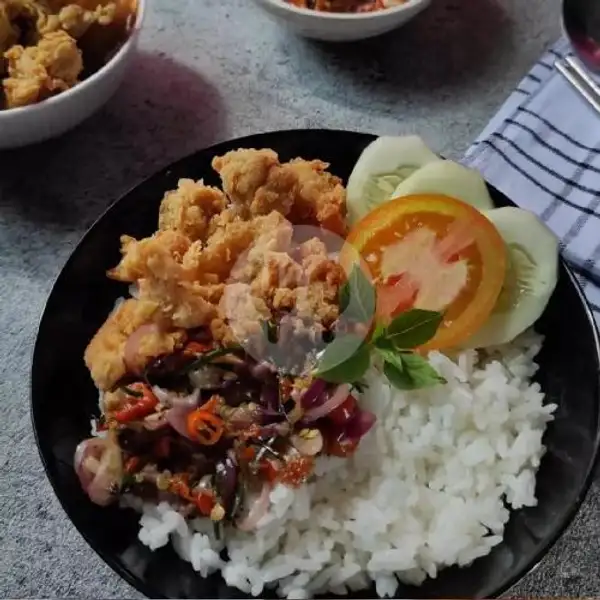 Nasi Ayam Krispi Saus Mayo Non Telur | Pribumi Ricebowl, Slipi