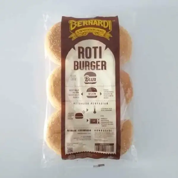 Bernardi Roti Burger Bun Wijen 300 gr | Huma Frozen Food