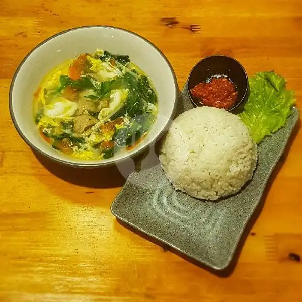 Nasi Sup Bening Adek | Cafe Adek Vegetarian, Komplek Griya Mas