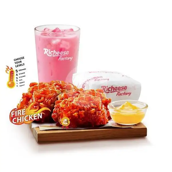 Combo Fire Chicken Bites | Richeese Factory, Pajajaran