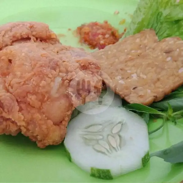 Ayam Goreng Crispy+Sambal Bawang+Tempe | LALAPAN AAL