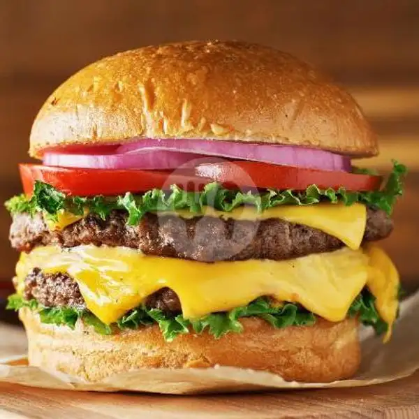 Big Papa Burger (double) | B&B, Burgers and Bagels, Mengwi