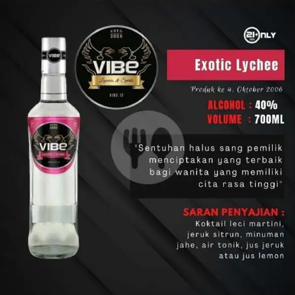 VIBE Exotic Lychee 700ml | Buka Botol Green Lake